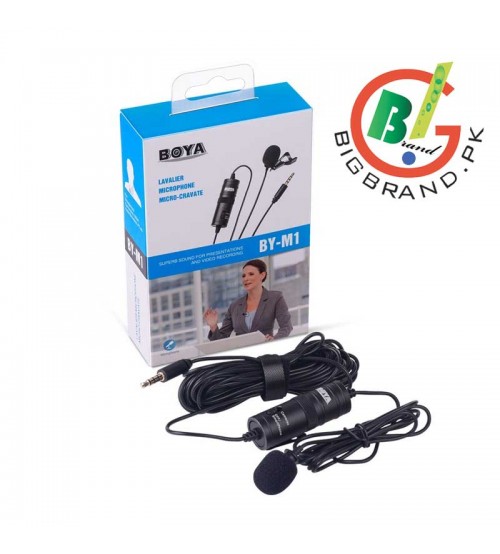 Boya Lavalier Professional Microphone Black